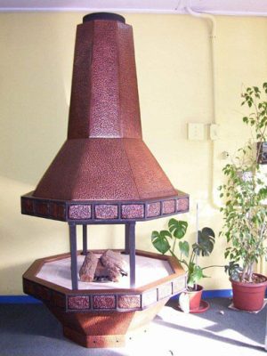 Modelo Galeón 1.40m de Cobre Martillado